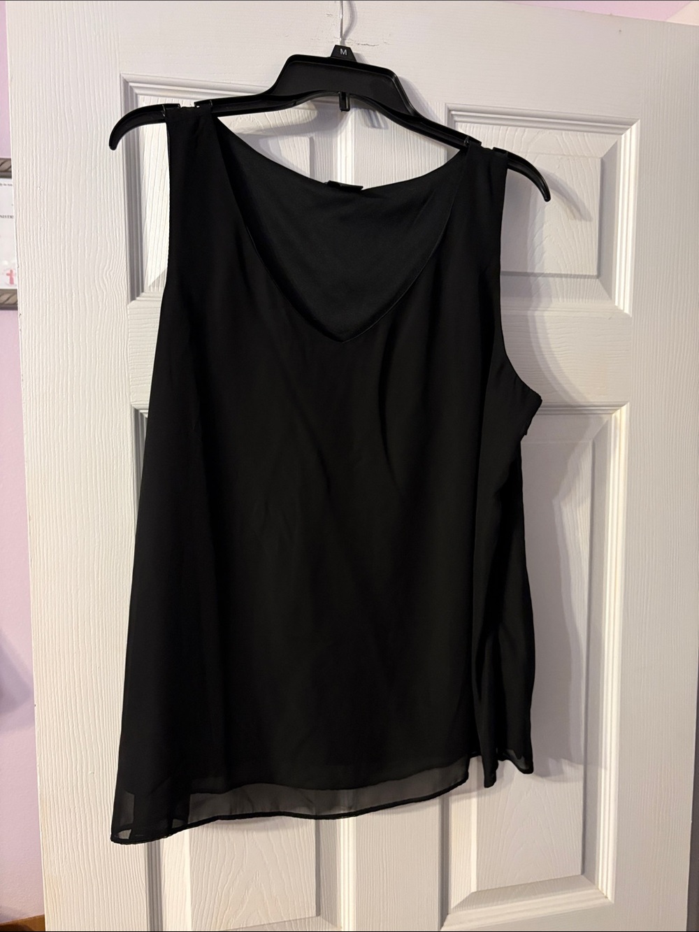 Covington Black V-Neck Sleeveless Camisole